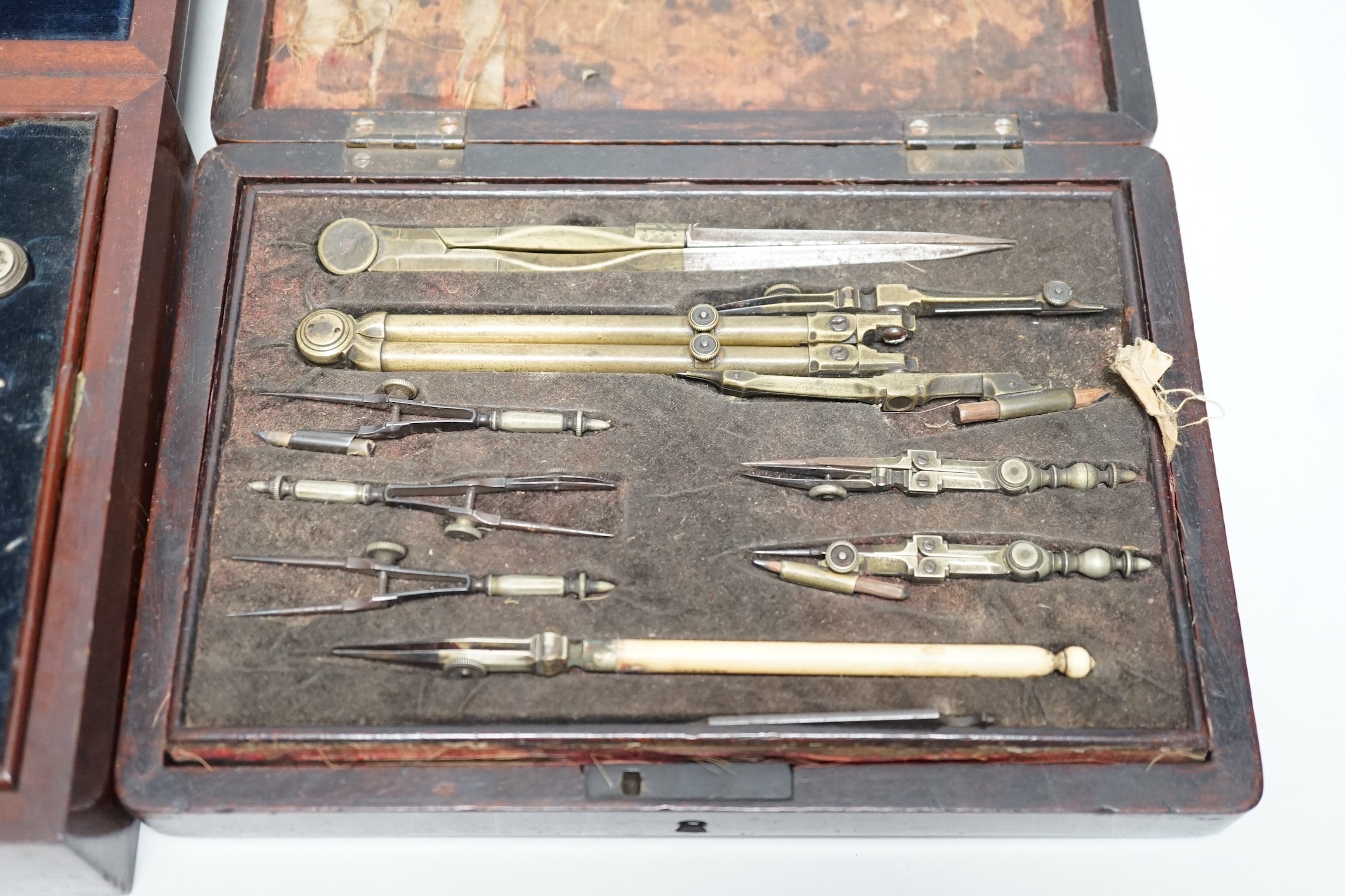 Two 19th century drawing sets